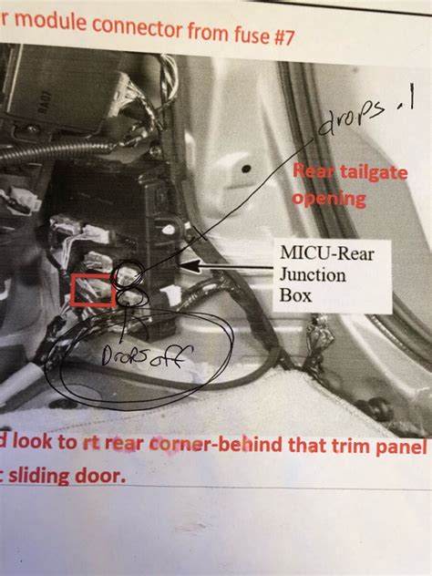 micu rear junction box|honda odyssey micu rear box.